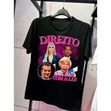 Camiseta Faculdade Direito Deloane Eu Ando Com A Lei Advogado