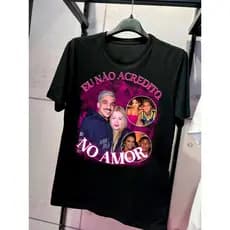 Camiseta Eu Não Acredito No Amor Chico Moedas Neymar Cabelinho