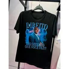 Camiseta Direito Camisa Curso de Direito Meme Tão Dizendo Que Você Fez