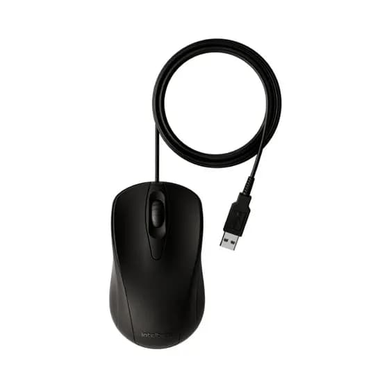Mouse com fio 1000DPI Intelbras Ambidestro, USB, MCI 10