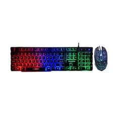 Kit Gamer Teclado + Mouse Com Led RGB KM-680