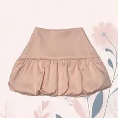 Saia Balonê Feminina tendencia verão alfaiataria moda