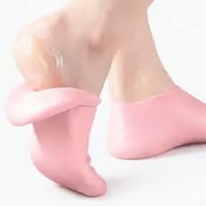 Meias De Silicone Para O Cuidado Dos Pés Gel Hidratante Anti-Rachaduras Removedor De Pele Morta
