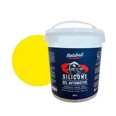 Kit Silicone em Gel Para Carro Rotibril Aroma Carro Novo 400g e Espuma Aplicador Multiuso