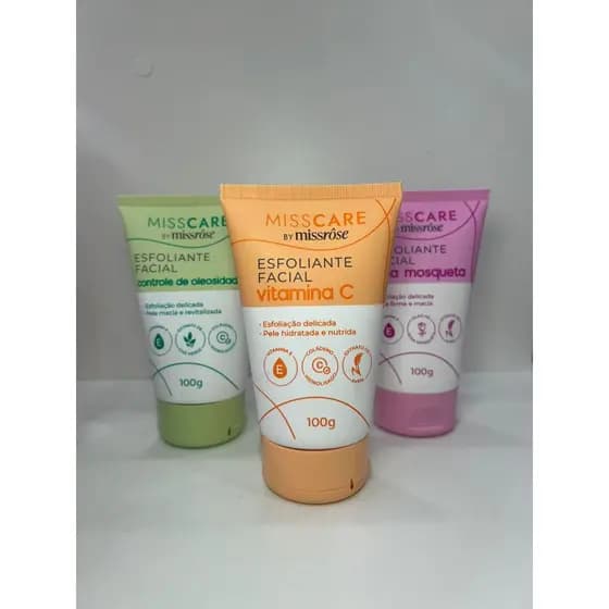 Esfoliante Facial Esfoliação Delicada 100g - Miss Care by Miss Rôse