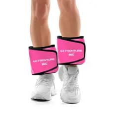 PAR Caneleira de Peso Ajustável 1kg-5kg Treinos de Força e Resistência Fitness e Musculação ROSA