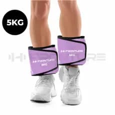 PAR Caneleira de Peso Ajustável 1kg-5kg Treinos de Força e Resistência Fitness e Musculação LILÁS