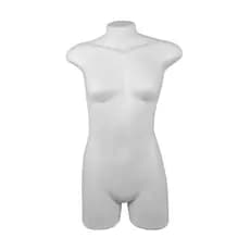 Manequim Busto Jô Perninha Meio Corpo Feminino Expositor Branco