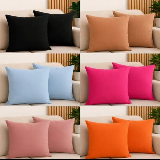 Kit com 2 Capas de Almofada 40x40 Premium Oxford | Macias e Modernas