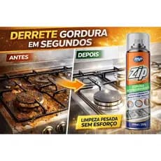 Espuma Desengordurante ZIP 300ml Limpa Fogão Panela Coifa Inox