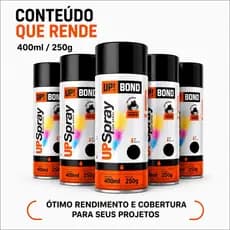 Kit Latas Tinta Spray  Up Bond Uso Geral 250G Premium Cores