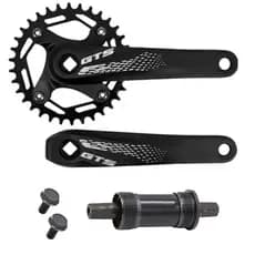 Kit Pedivela Engrenagem GTS 34 Dentes Ponta Quadrada Coroa Única + Movimento Central