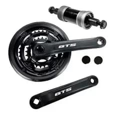 Kit Pedivela Engrenagem GTS Com Movimento Central Quadrada 122mm