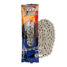 Corrente GTS 12V Index 126 Elos Prata Bike Fina Bicicleta