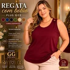 Regata 2B Imperiale Feminina Viscolycra Premium GG 46-48 Essencial e Confortável
