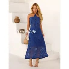 Vestido Midi Festa Tricot Reveillon Elegante Aplicação Flor Feminino Moda Verão Casamento Inverno