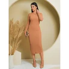 Vestido Feminino Tubinho Manga Longa Tricô Moda Evangélica Tricot Life