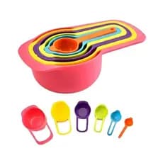 Kit 6 Peças Medidores de Cozinha – Colheres e Copos para Bolos e Receitas