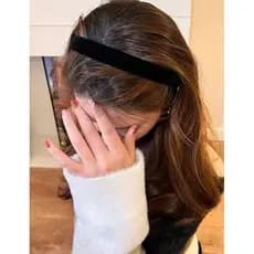 TIARA ARQUINHO VELUDO LISA MONTAGEM ACESSÓRIOS CABELO
