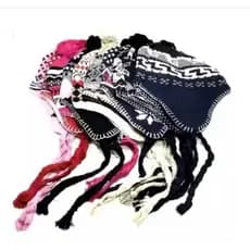 Touca Gorro Peruana Adulto Inverno Chaves com Protetor de Orelha Unissex
