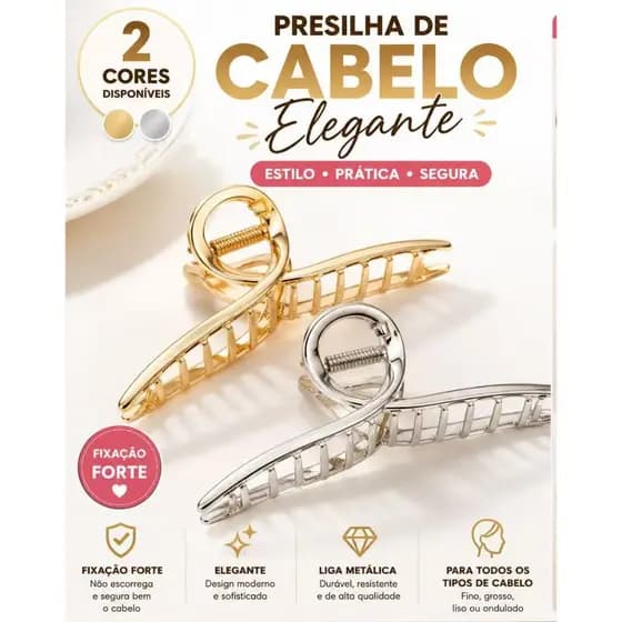 Grampos De Cabelo De Metal Clipe De Tubarão Elegante | Rabo De Cavalo , Updo , Estilo Simples