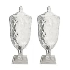 Kit 02 Suqueiras 4,5L Cristal Acrílico Resistente a Riscos - Super Promoção!!! Envio Rápido