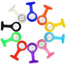 Relógio De Bolso Silicone Médica Hospital Enfermeira pendurar jaleco