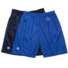 kit-Conjunto 2 Bermuda Short Dry Fit Refletivo Com Zíper Masculina Casual Treino Academia Esporte