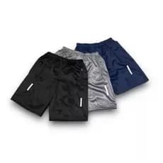 Kit com 3 Shorts Bermuda Dry Fit Esportiva Treino 2025 Com Ziper no Bolso
