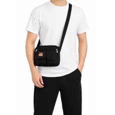 Bolsa Transversal Anchor Blue Com Alça Durável e Compartimentos Amplos para Organização Diária