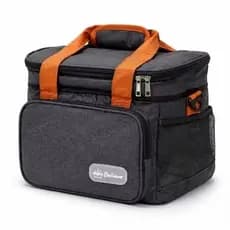 Bolsa Térmica Grande Capacidade Lunch Bag Expansível Com Dupla Camada e Divisoria