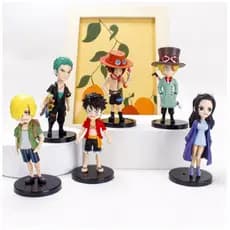Bonecos One Piece Miniaturas Action Figure PVC Luffy Nova Ação Colecionável Modelo Decorações