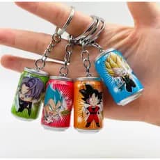 chaveiro Dragon ball anime son goku kakarotto vegeta troncos chaveiro latas figura brinquedos animados chaveiro