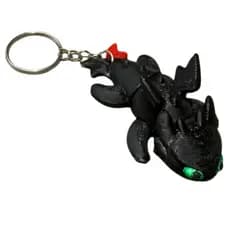 Chaveiro Banguela 7cm Dragão Fúria da Noite Realista