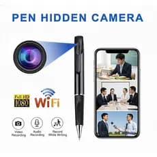 Câmera CCTV Caneta Portátil Espiã 1080P FHD Gravação De Vídeo Escondida WiFi Visualização Remota