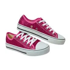 Tênis Infantil Menina Star Casual Com Brilho Lançamento