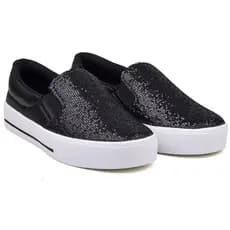 Tênis Sapatênis Adulto Menina Glitter Confortável