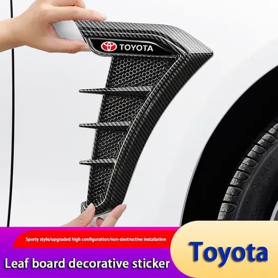Decoração de Placa Lateral para Automóveis, Alargadores de Para-lamas Laterais Modificados para Toyota Vios, Altis, Camr