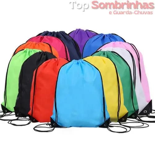 Mochila Saco em Poliéster Academia Futebol Trilha Bolsa Esportiva Unissex