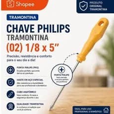 CHAVE PHILIPS TRAMONTINA (02) 1/8x 5