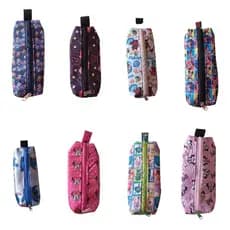 1 Estojo Escolar Preto, liso,Estampado , Personagens, porta caneta ,bolsinha de escola