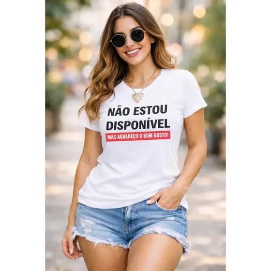 Camiseta Baby Look Feminina Frase Moderna Festa Carnaval 2026 Bloquinho