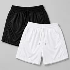 Kit 2 Shorts Bermuda Tactel Masculino Praia Academia Mauricinho Casual Com Bolso