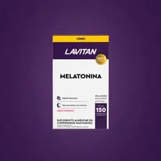 Lavitan Melatonina Morango Suplemento Alimentar 150 Caps. - Original Cimed