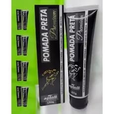 KIT 4 POMADAS PRETA MASSAGEM APINIL 150g
