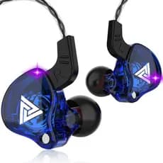 QKZ AK6 fone de ouvido com fio e microfone cobre driver fone de ouvido esportivo hifi baixo estéreo no ouvido casa bom