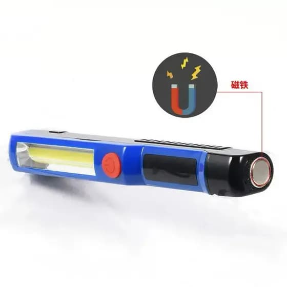 Lanterna Bastão Com Imã Iluminação Led Mecânico Camping Costura CASA BOM