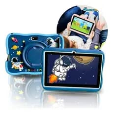 Tablet Infantil Kids 7 Polegada wifi bluetooth Android Super Resistente Smart  casa bom