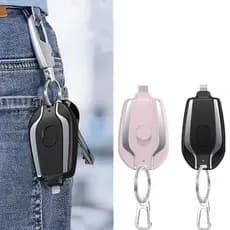 Carregador de Celular de emergência portátil chaveiro TPC para iphone e  android casa bom