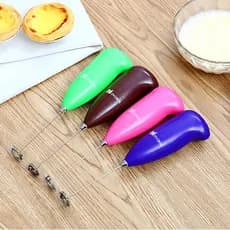 Mini Mixer Elétrico KIT  COM 3 UNIDADES  Inox Misturador Batedor Elétrico para Clara de Ovos Shake Bebidas Portatil